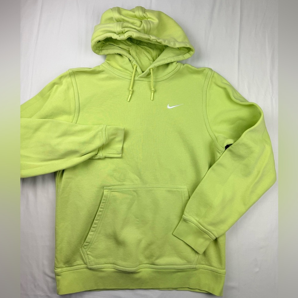 Nike Lime‎ Green Men's fleece Hoodie sweatshirt size medium